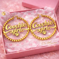 Coochie Girl Gold Hoops
